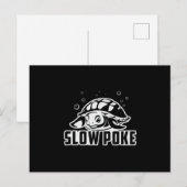 Trage Poke Turtle Turtles Ocean Funny Gift Briefkaart (Voorkant / Achterkant)
