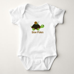 Trage Pokes Cute Turtle and Snail Romper