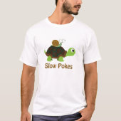 Trage Pokes - Schildpad en slak T-shirt (Voorkant)