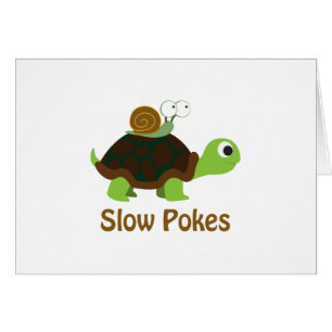 Trage pokken - Cute Turtle and Snail