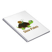 Trage pokken - Cute Turtle and Snail Notitieboek (Rechterzijde)