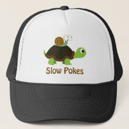 Trage pokken - Cute Turtle and Snail Trucker Pet