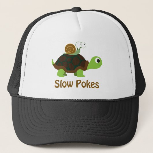 Trage pokken - Cute Turtle and Snail Trucker Pet (Voorkant)