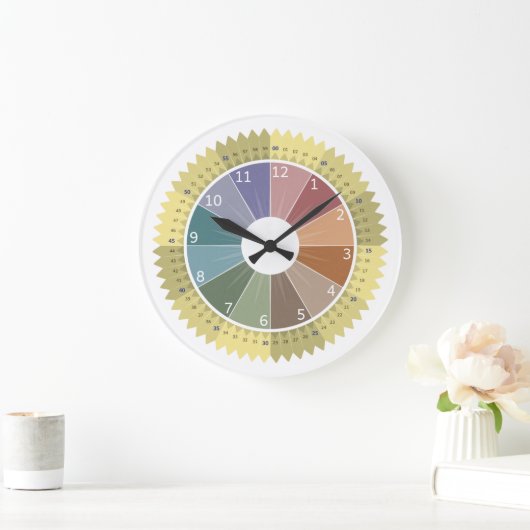 Trage regenboogleer en leerklok grote klok (Huis)