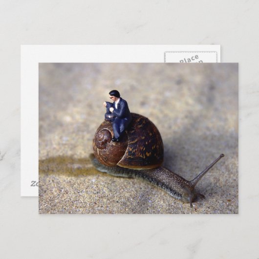 Trage reis briefkaart (Voorkant / Achterkant)