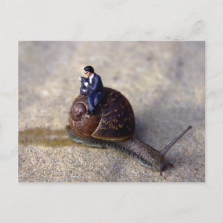 Trage reis briefkaart