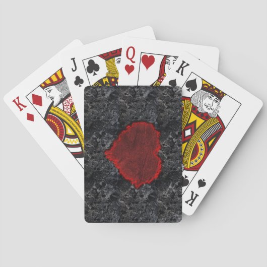 Trage Royalty Grunge Heart-kaarten Speelkaarten (Achterkant)