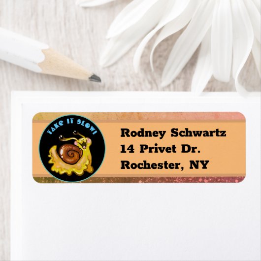 Trage slak etiket (Insitu)