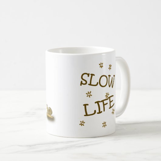 Trage slak koffiemok (Voorkant rechts)