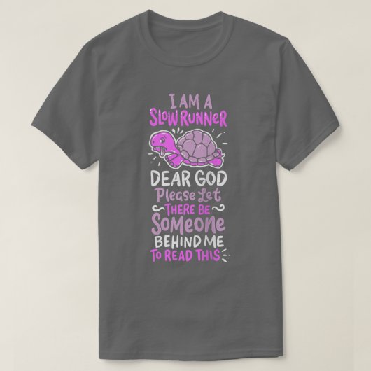Trage start- en landingsgestel T Funny Eercise Run T-shirt (Design voorkant)