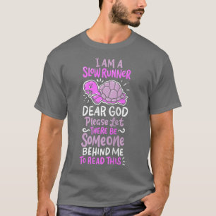 Trage start- en landingsgestel T Funny Eercise Run T-shirt