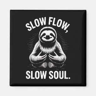 Trage Stroom Trage Ziel Luiaard Yoga Meditatie _1 Magneet