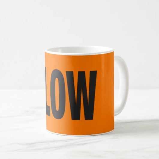 Trage waarschuwing koffiemok (Voorkant rechts)