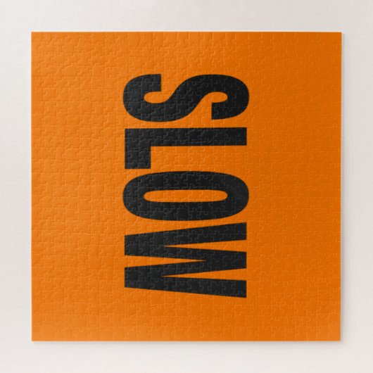 Trage waarschuwing legpuzzel (Horizontaal)