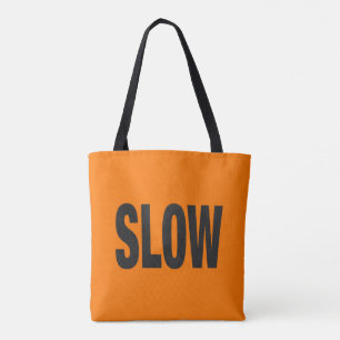 Trage waarschuwing tote bag