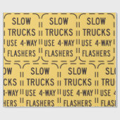 Trage wegmarkering cadeaupapier (Vlak)