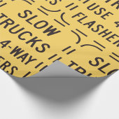 Trage wegmarkering cadeaupapier