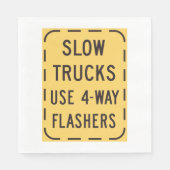 Trage wegmarkering servet (Voorkant)