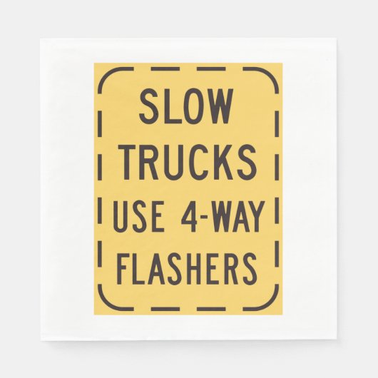 Trage wegmarkering servet (Voorkant)