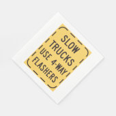 Trage wegmarkering servet (Hoek)