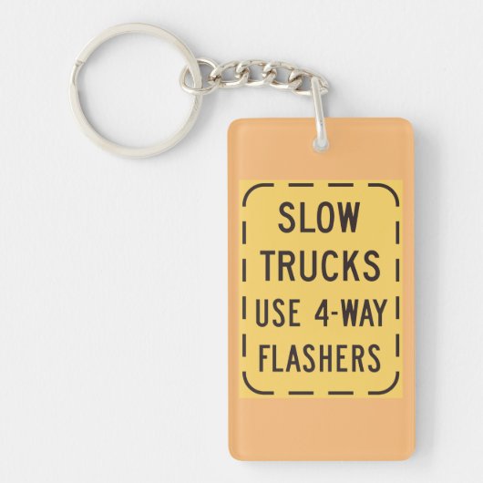 Trage wegmarkering sleutelhanger (Voorkant)