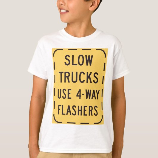 Trage wegmarkering t-shirt (Voorkant)