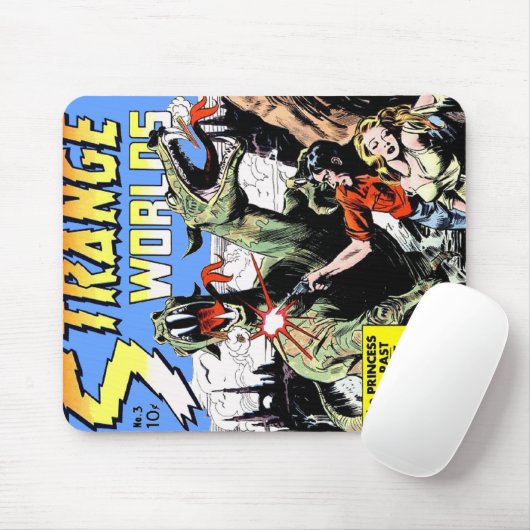 Trage werelden #3 muismat (Met muis)