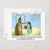 Tragedie bij Roach Motel Funny geeft T - shirts Mo Briefkaart (Voorkant / Achterkant)