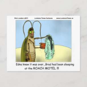 Tragedie bij Roach Motel Funny geeft T - shirts Mo Briefkaart