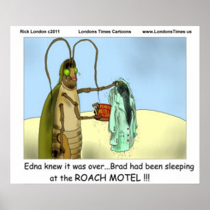 Tragedie bij Roach Motel Funny Posters