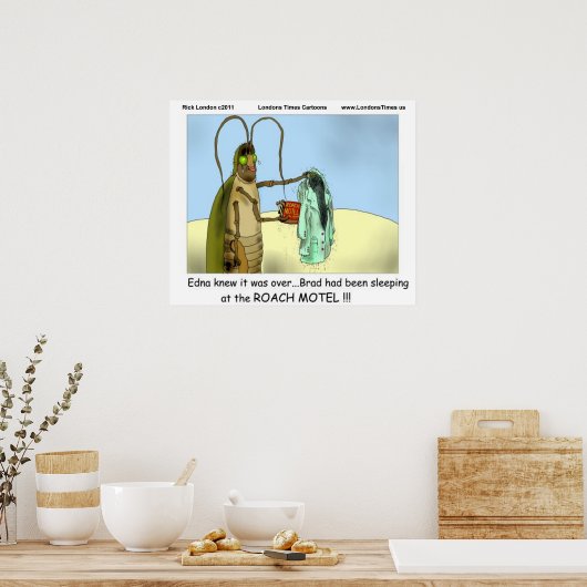 Tragedie bij Roach Motel Funny Posters (Keuken)
