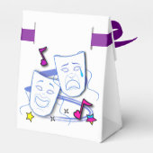 Tragedie en Comedy Drama Maskers Bedankdoosjes (Achterkant)