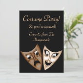 Tragedie en comedy kaart (Staand voorkant)