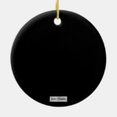 Tragedie en comedy keramisch ornament (Achterkant)