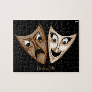 Tragedie en comedy legpuzzel