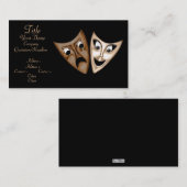 Tragedie en comedy visitekaartje (Voorkant / Achterkant)