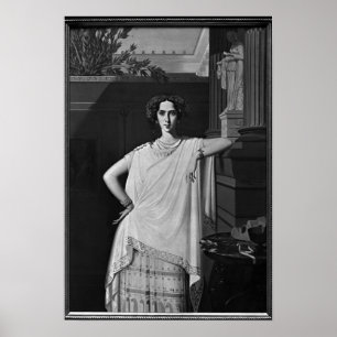 Tragedie of portret van Rachel, c.1854 Poster