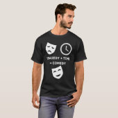 Tragedie + Tijdoplossing Funny Theater Drama Nerd  T-shirt (Voorkant volledig)
