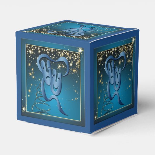 Tragedie van de Comedy van het masker van het thea Bedankdoosjes (Achterkant)