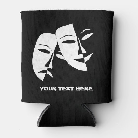 Tragedie van de comedy van het theater Black White Blikjeskoeler (Voorkant)