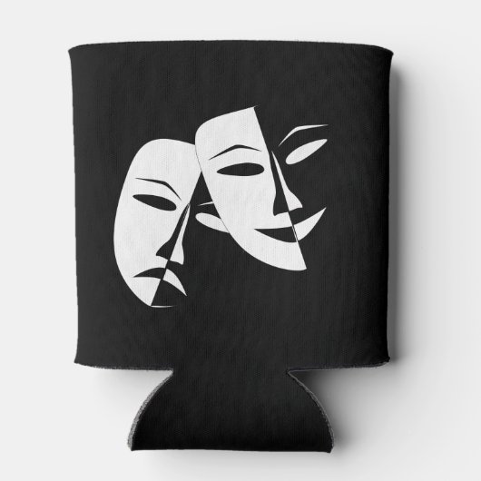 Tragedie van de comedy van het theater Black White Blikjeskoeler (Achterkant)