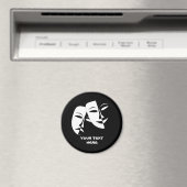 Tragedie van de comedy van het theater Black White Magneet (Insitu (Vaatwasser))