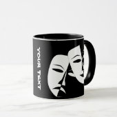 Tragedie van de comedy van het theater Black White Mok (Voorkant rechts)