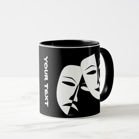 Tragedie van de comedy van het theater Black White Mok (Voorkant rechts)