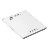 Tragedie van de comedy van het theater Black White Notitieblok (Schuin)