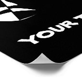 Tragedie van de comedy van het theater Black White Poster (Hoek)