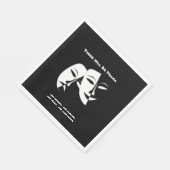 Tragedie van de comedy van het theater Black White Servet (Hoek)