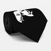 Tragedie van de comedy van het theater Black White Stropdas (Opgerold)