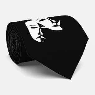 Tragedie van de comedy van het theater Black White Stropdas