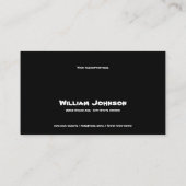 Tragedie van maskercomedy Black White Business C Visitekaartje (Achterkant)